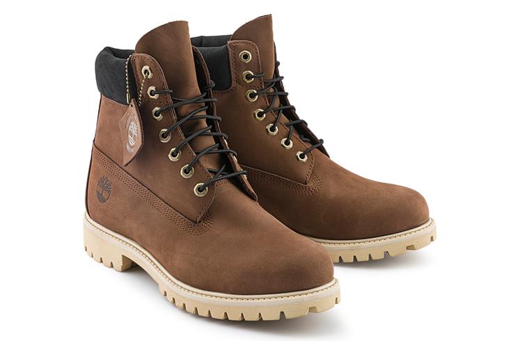 Ботинки мужские Timberland Premium 6 Inch Waterproof Boot темно-коричневые, 40 EU