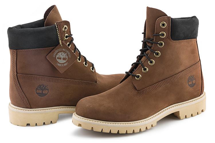 Ботинки мужские Timberland Premium 6 Inch Waterproof Boot темно-коричневые, 40 EU