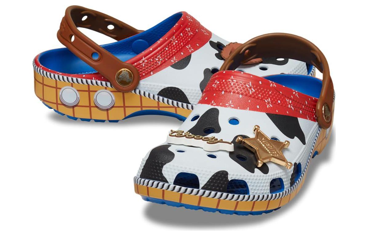 Шлепанцы унисекс Crocs Classic Clog 'Woody', белые, 43-44 EU