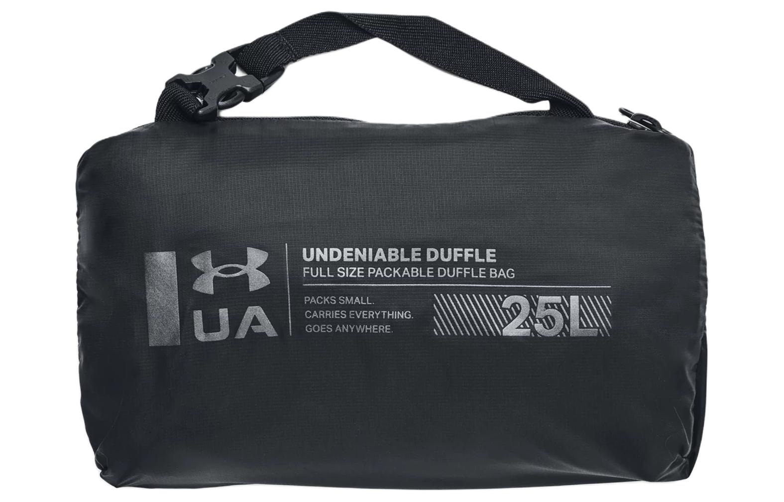 Дорожная сумка мужская Under Armour 1381927-001 черная и графитовая, Extra Small EU