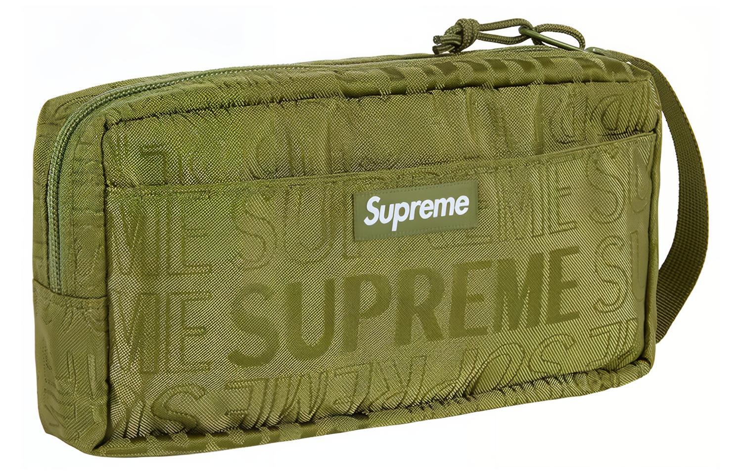 Несессер унисекс Supreme SS19, оливковый зеленый