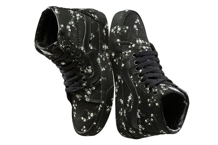 Кеды женские Vans SK8 HI Reissue midnight floral black, 36.5 EU