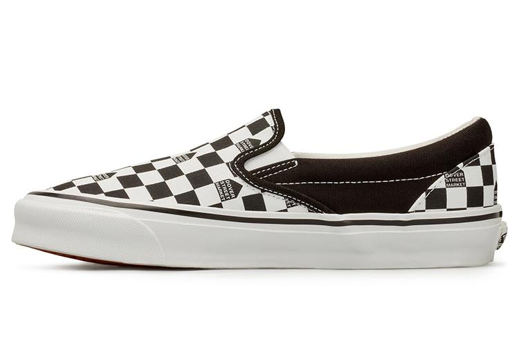 Слипоны унисекс Vans Ua Og Classic Slip On Lx Checkerboard черные-белые
