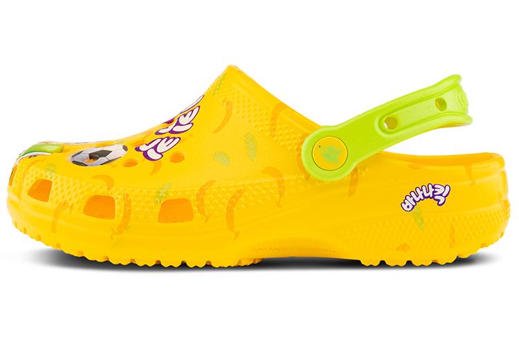 Шлепанцы унисекс Crocs Banana Kick желто-зеленые, 39-40 EU