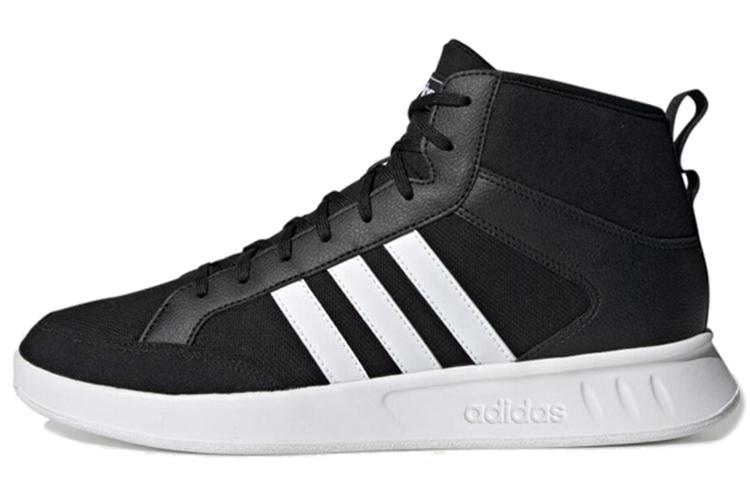 Кеды унисекс Adidas Court80s Mid черно-белые
