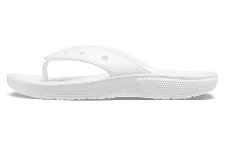 Шлепанцы унисекс Crocs Classic Flip белые