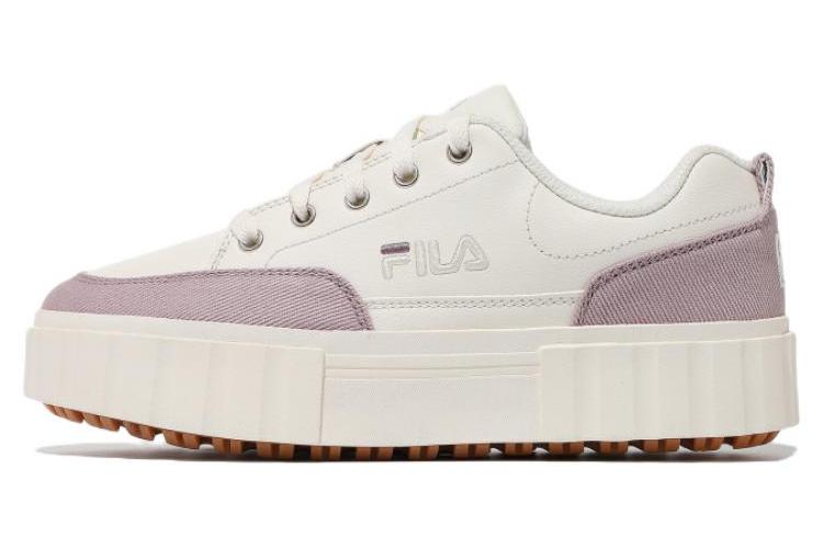 Кеды женские FILA Sand Blast Row Low Top белые и розовые, 39 EU