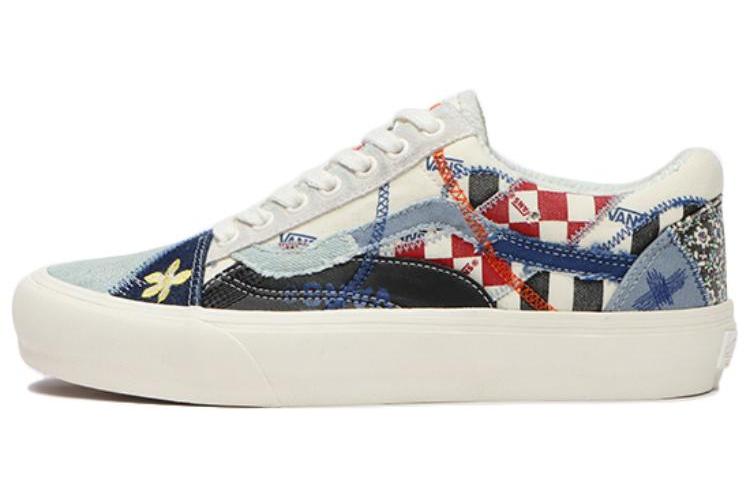 Кроссовки унисекс Vans Old Skool VR3 LX Patchwork, синий-белый
