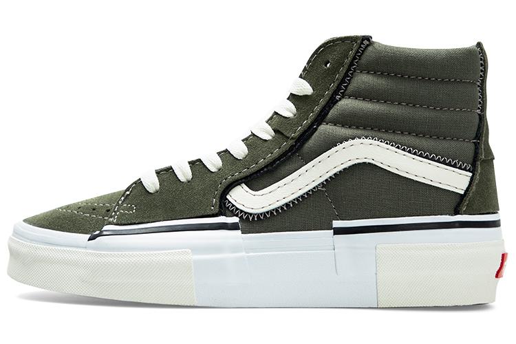 Кеды унисекс Vans Sk8-Hi Reconstruct оливковые