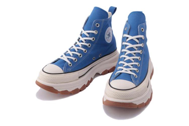 Кроссовки унисекс Converse All Star 100 Trekwave Hi голубые, 37.5 EU