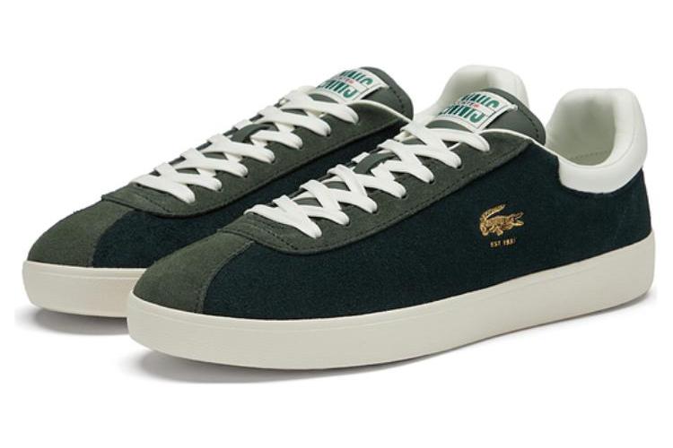 Кроссовки мужские LACOSTE BASESHOT темно-зеленые, 44 EU