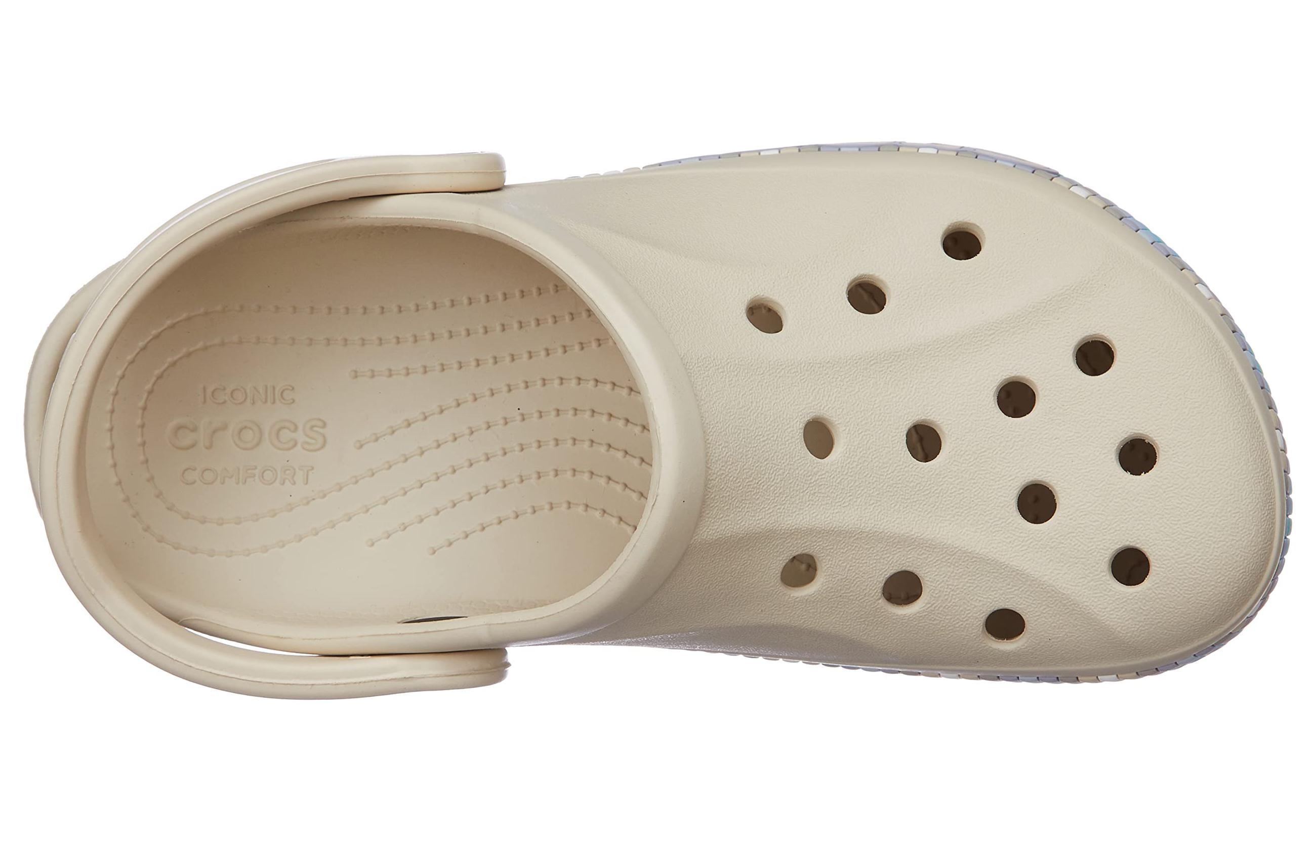 Шлепанцы унисекс Crocs Bayaband Chevron Band белые, 38-39 EU