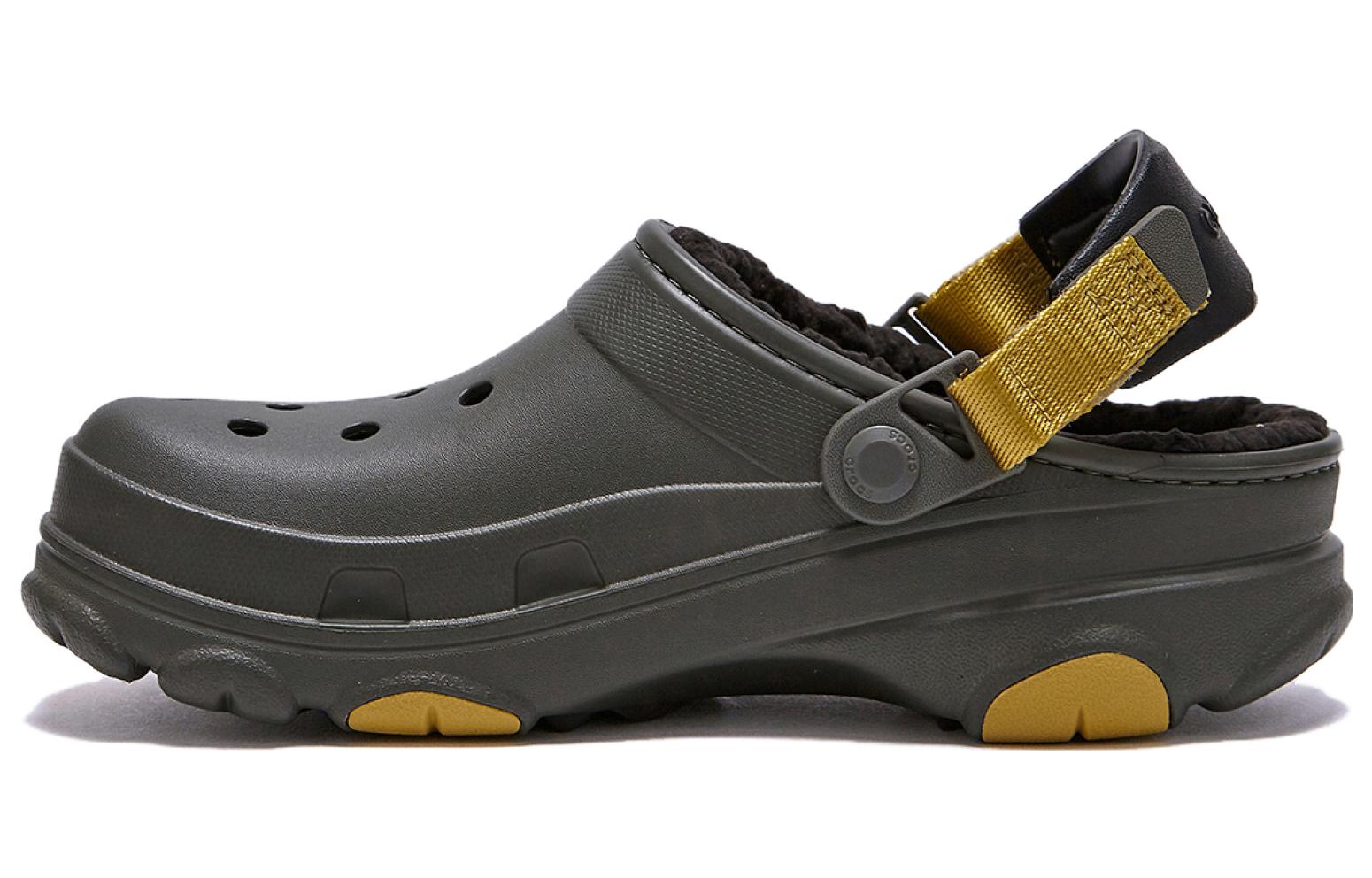 Шлепанцы унисекс Crocs All Terrain Lined оливковые