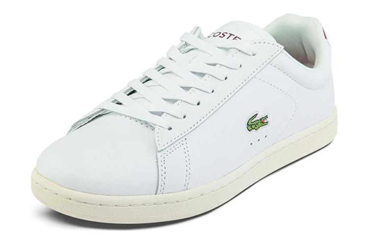 Кеды женские LACOSTE 43SFA0015-2G1 бело-фиолетово-красные, 35.5 EU