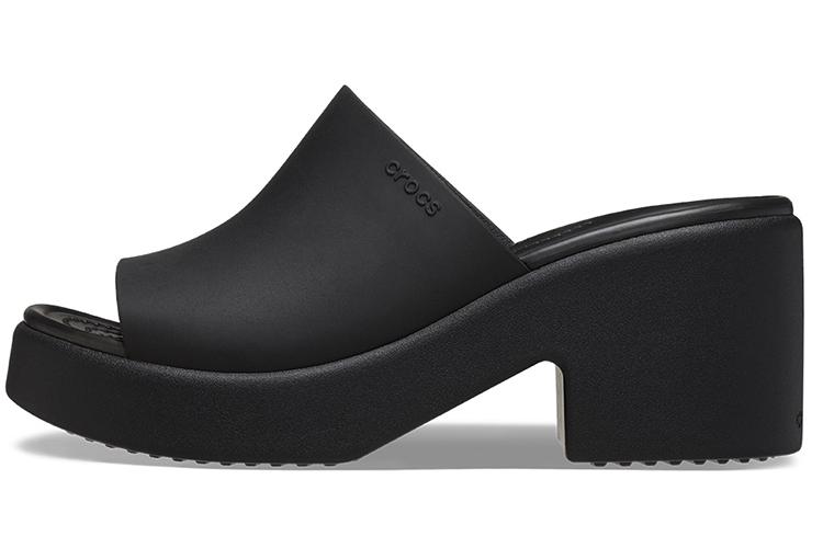 Шлепанцы женские Crocs Brooklyn Slide Heels черные