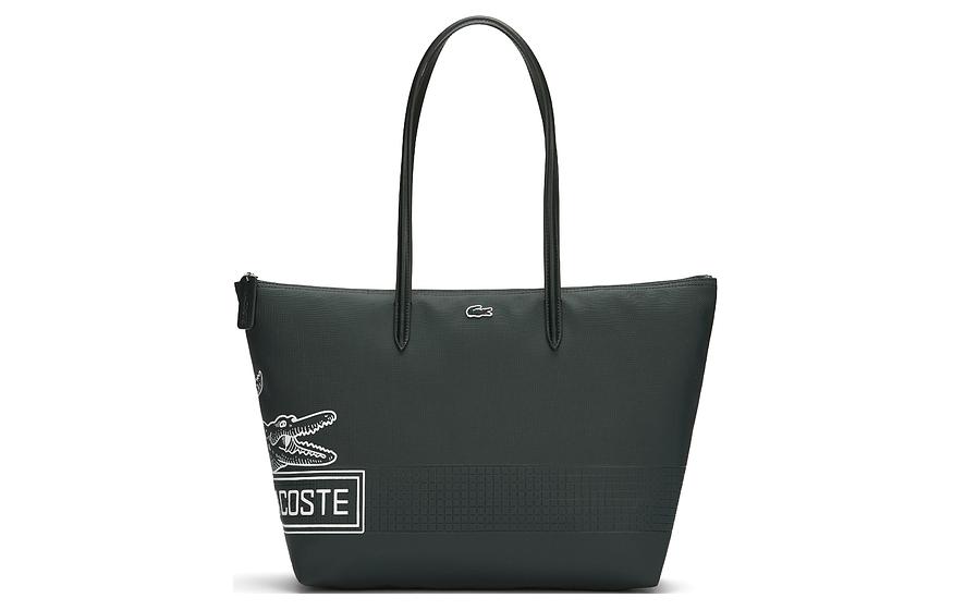 Сумка женская LACOSTE NF4243SJ-K49 темно-зеленая, Large EU