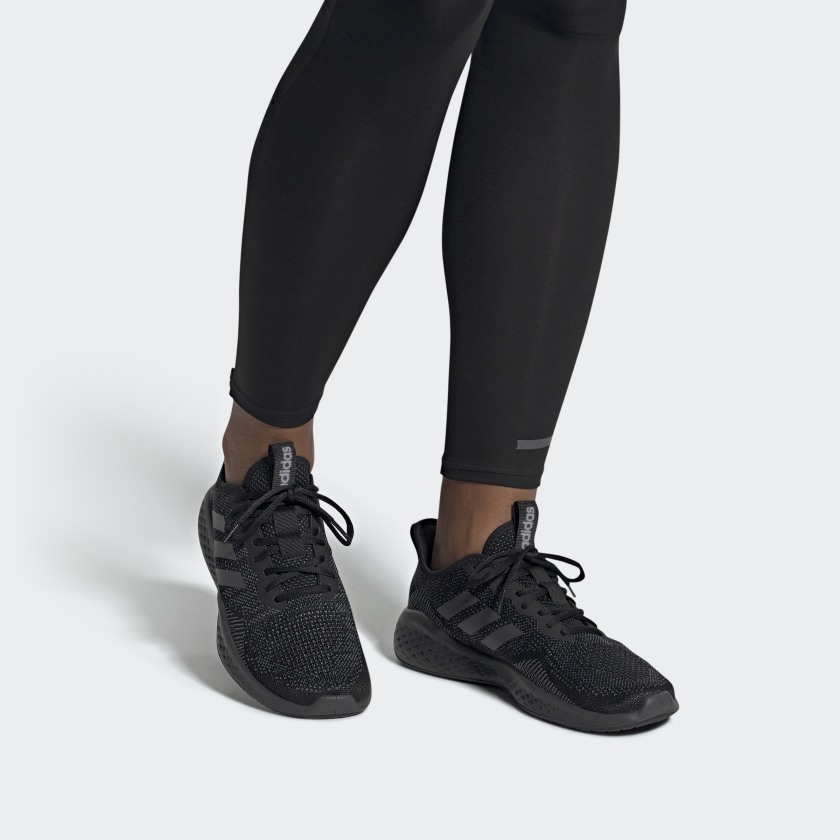 Кроссовки мужские Adidas Fluidflow черные, 45 EU