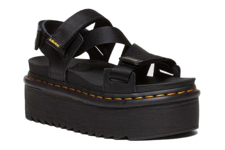 Босоножки унисекс Dr. Martens Kimber Touch-strap Platform Sandals черные, 37 EU