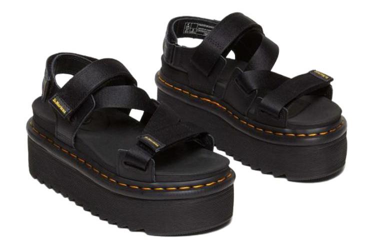 Босоножки унисекс Dr. Martens Kimber Touch-strap Platform Sandals черные, 37 EU