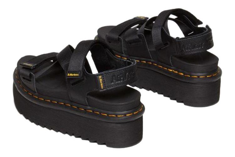 Босоножки унисекс Dr. Martens Kimber Touch-strap Platform Sandals черные, 37 EU