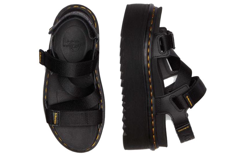 Босоножки унисекс Dr. Martens Kimber Touch-strap Platform Sandals черные, 37 EU