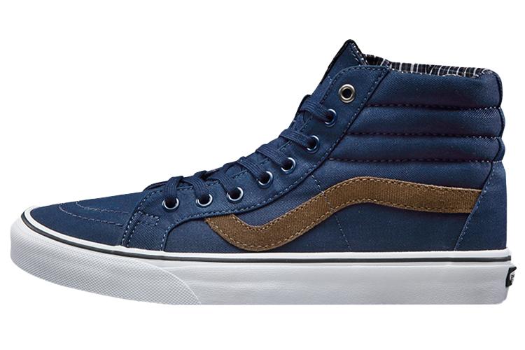 Кеды унисекс Vans SK8-Hi Reissue Cord & Plaid синие-коричневые, 39 EU