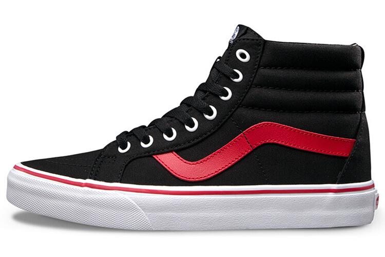 Кеды унисекс Vans SK8 Hi Reissue Pop черные-красные, 34.5 EU