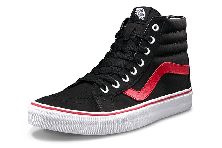 Кеды унисекс Vans SK8 Hi Reissue Pop черные-красные, 34.5 EU