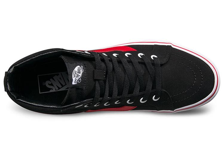 Кеды унисекс Vans SK8 Hi Reissue Pop черные-красные, 34.5 EU