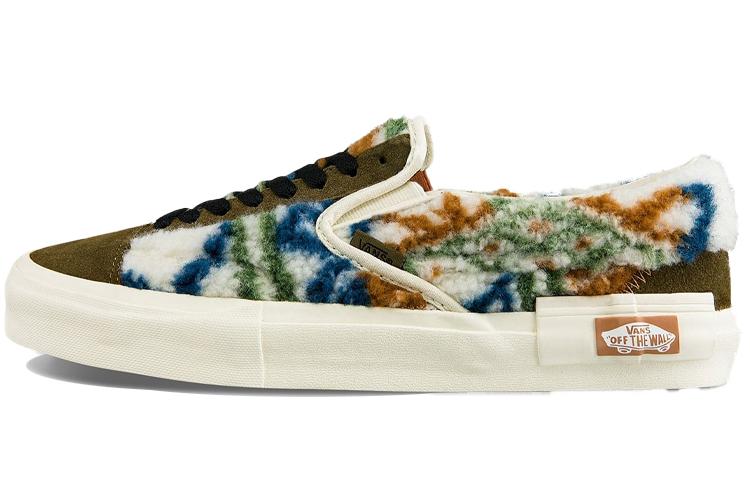 Слипоны унисекс Vans VN0A3WM52UZ зеленые, 41 EU