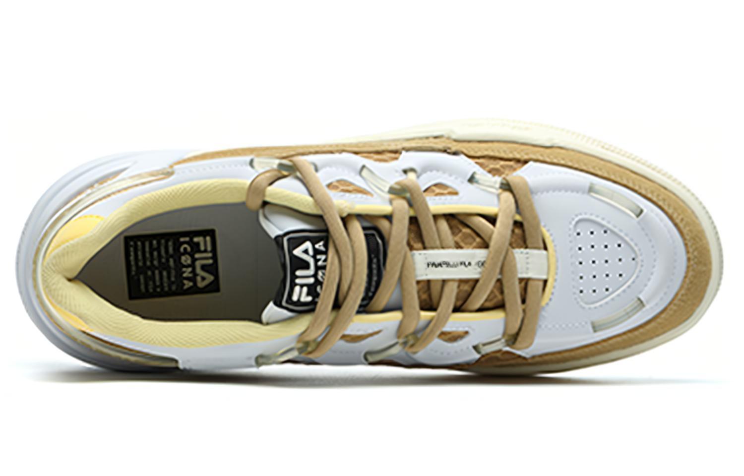 Спортивные кеды мужские FILA Salto Low Top белые/коричневые, 43 EU