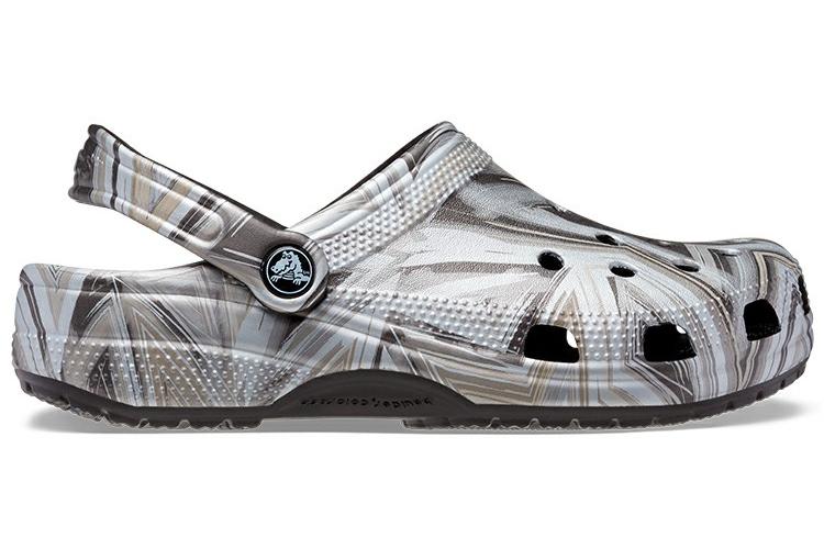 Шлепанцы унисекс Crocs Classic Clog многоцветные черные, 43-44 EU