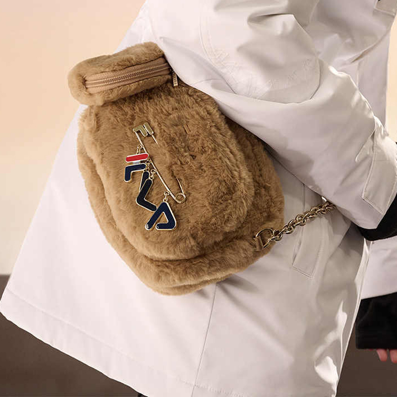 Сумка женская FILA F13W249165F-BG светло-коричневая, XS EU