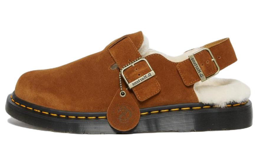 Шлепанцы мужские Dr. Martens Jorge Shearling Slingback Mule коричневые, 43 EU