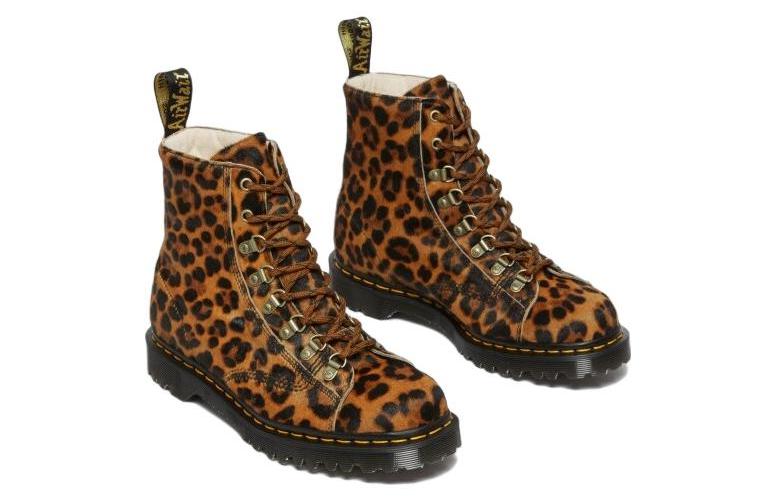 Короткие ботинки унисекс Dr.Martens Martin леопардовый принт, 36 EU