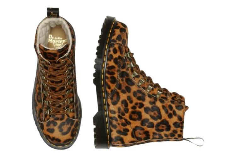 Короткие ботинки унисекс Dr.Martens Martin леопардовый принт, 36 EU