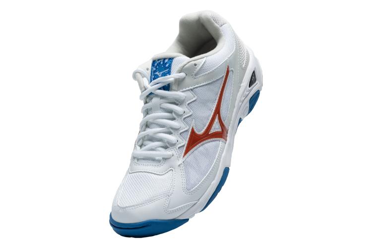 Кроссовки унисекс Mizuno Wave Supersonic Cn белые, синие, красные, 50 EU