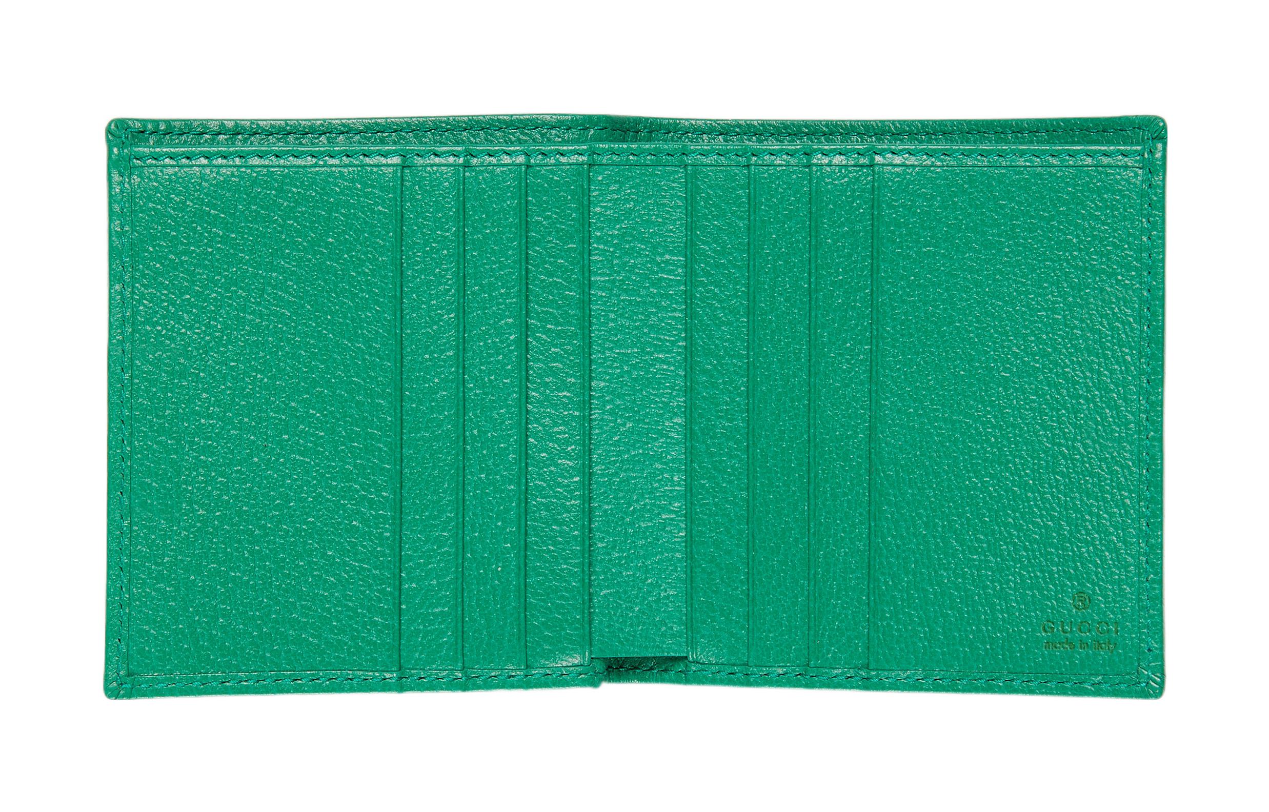 Мужской кошелек GUCCI 760320-FACHH-3727 зеленый