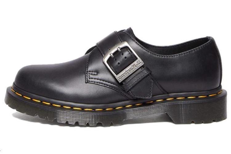 Полуботинки женские Dr. Martens 1461 Buckle Pull Up черные, 36 EU
