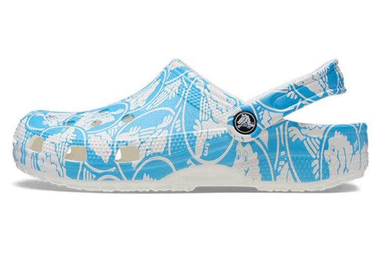 Шлепанцы унисекс Crocs Classic Duke Print синий