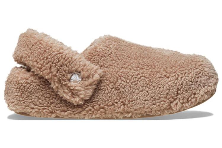 Тапочки унисекс Crocs Classic Cozzzy Slipper коричневые, 42-43 EU