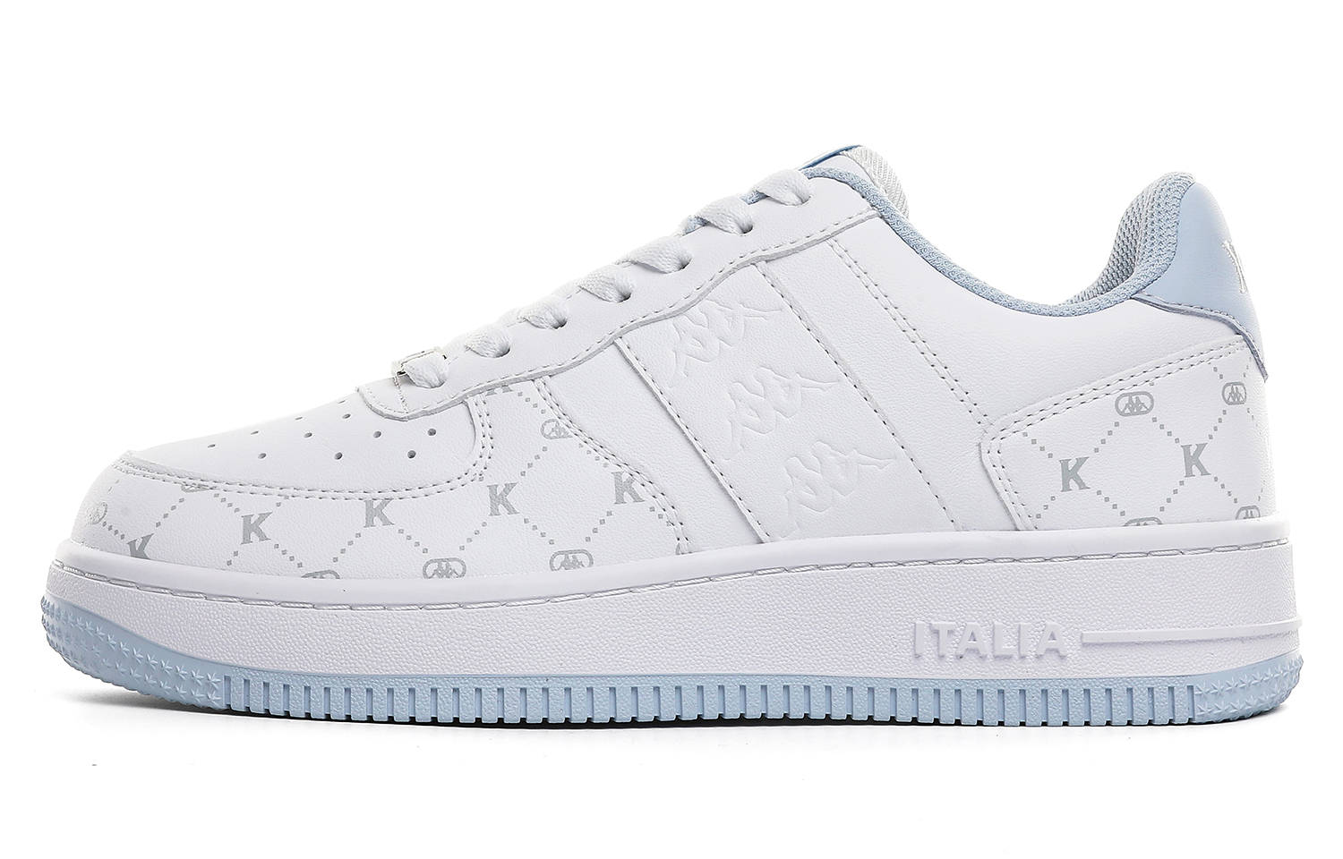 Кеды женские Kappa Flowers Back to Back Cushioning бело-голубые