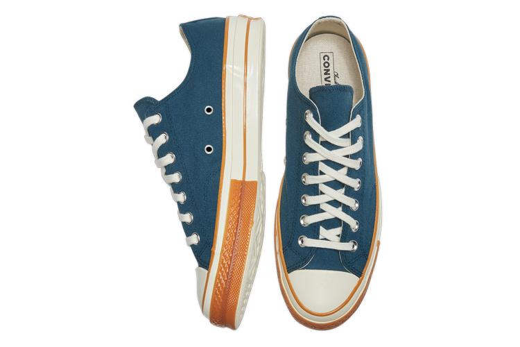 Кеды унисекс Converse Chuck 1970s Low Top, blue-orange, 44.5 EU