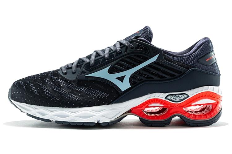 Кроссовки мужские Mizuno Wave Creation черные, голубые, красные