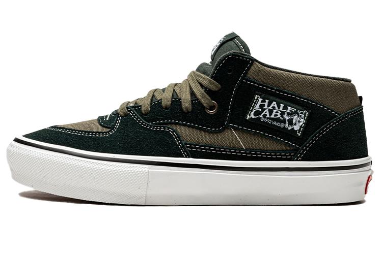 Кроссовки унисекс Vans Skate Half Cab Scarab Military оливковые-черные, 44.5 EU