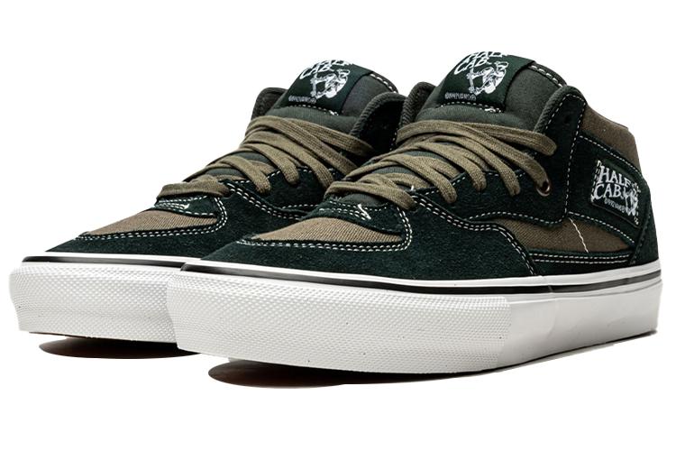 Кроссовки унисекс Vans Skate Half Cab Scarab Military оливковые-черные, 44.5 EU