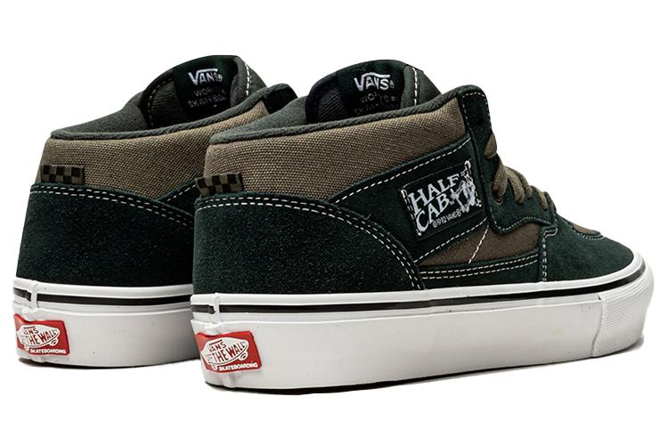 Кроссовки унисекс Vans Skate Half Cab Scarab Military оливковые-черные, 44.5 EU