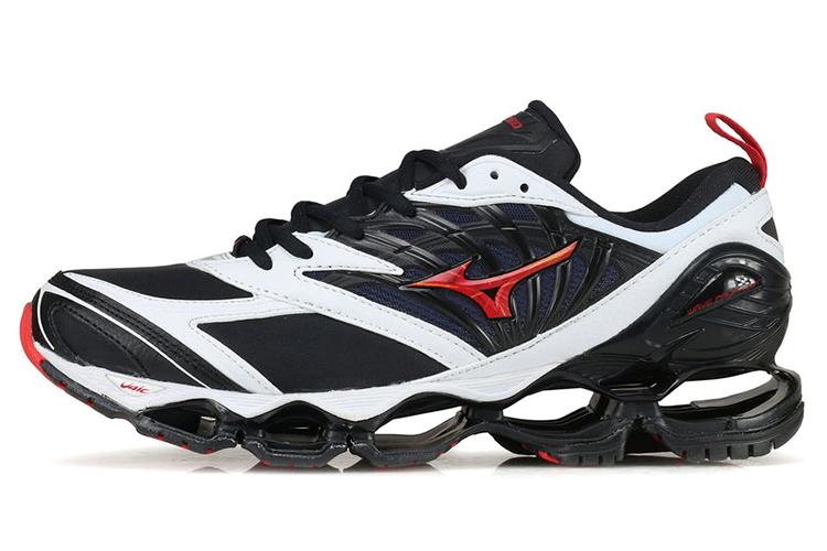 Кроссовки мужские Mizuno Icon черно-бело-красные, 39 EU