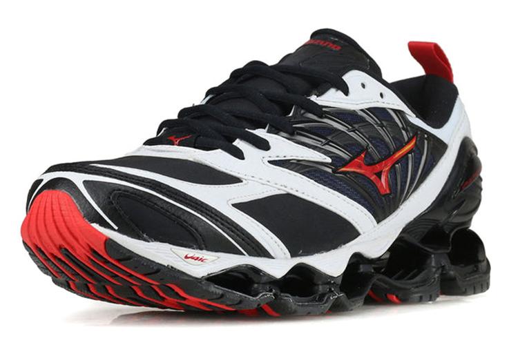Кроссовки мужские Mizuno Icon черно-бело-красные, 39 EU