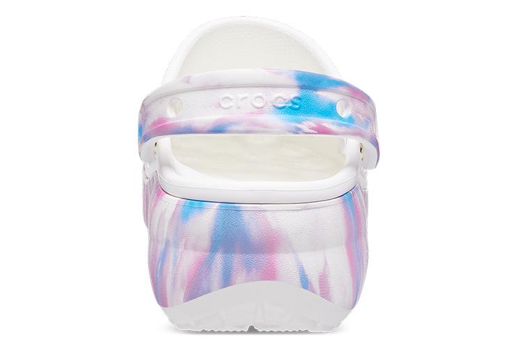 Шлепанцы женские Crocs Classic Platform Dream Clog белые, фиолетовые, 37-38 EU